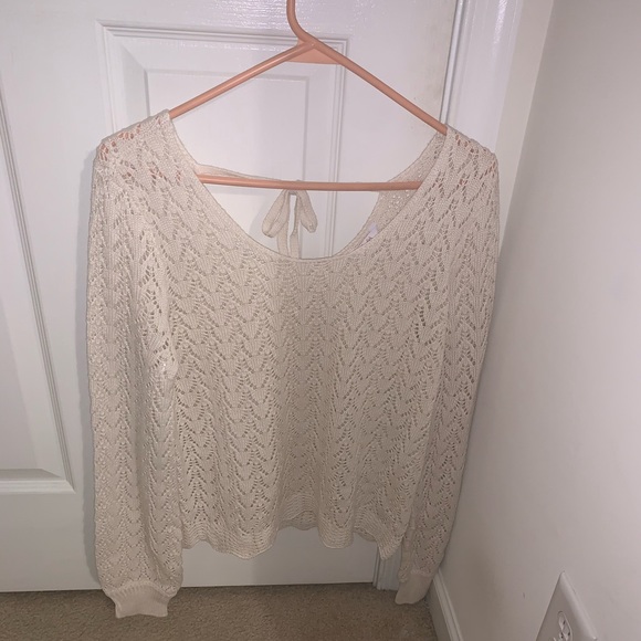 Candie's Sweaters - ⭐️NWT Candie’s Ivory Silk Sweater